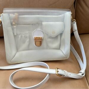 Marc Jacobs Transparent White Crossbody Bag